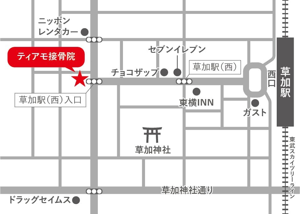 ティアモ接骨院 見取り図
